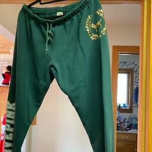 PINK Sweats With Iconic Glitter Dog